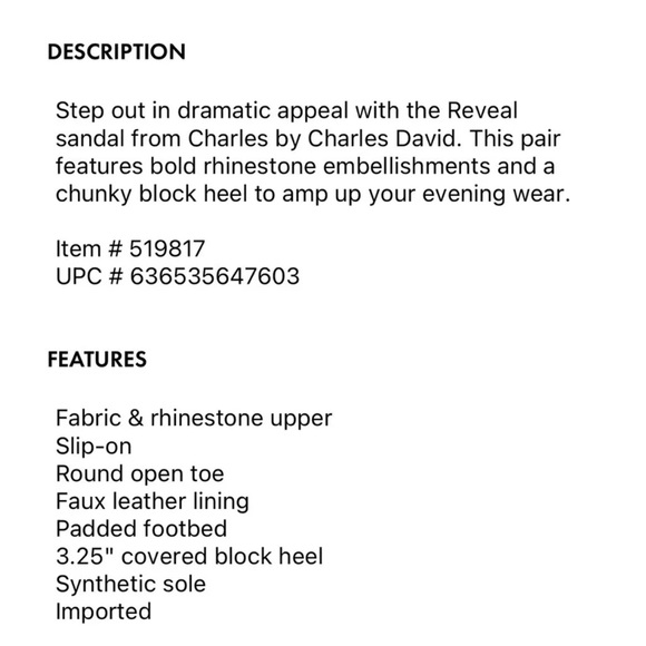 New with box Charles David 8.5 silver block heel - Picture 6 of 7